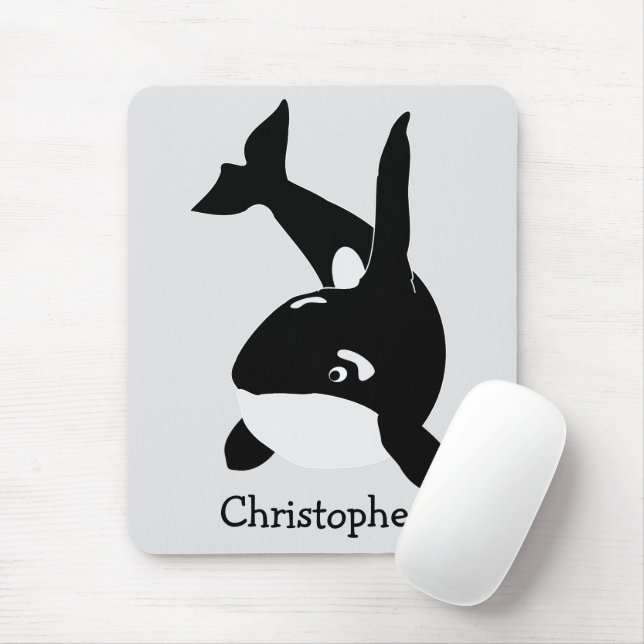 Killer Whale Design Mousepad (Mit Mouse)
