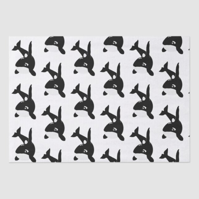 Killer Whale Design Seidenpapier (Vorderseite)