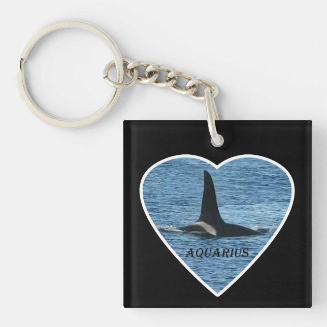 Killer Whale Fin "Aquarius" Schlüsselanhänger (Vorderseite)