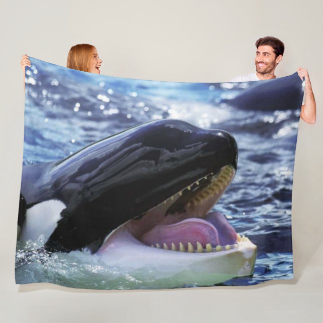 KILLER WHALE FLEECEDECKE (Beispiel)