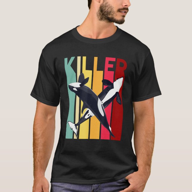 Killer Whale Geschenk Idee Meerestiere Orca T-Shirt (Vorderseite)