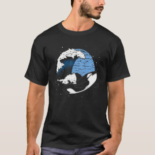 Killer Whale Ocean Animal Waves Orca T-Shirt