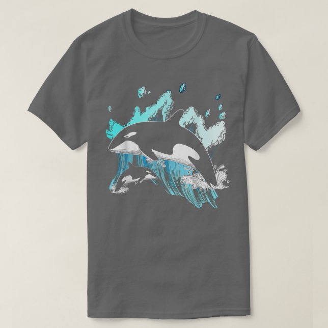 Killer Whale Ocean Lover Gift Idee Männer Jungen K T-Shirt (Design vorne)