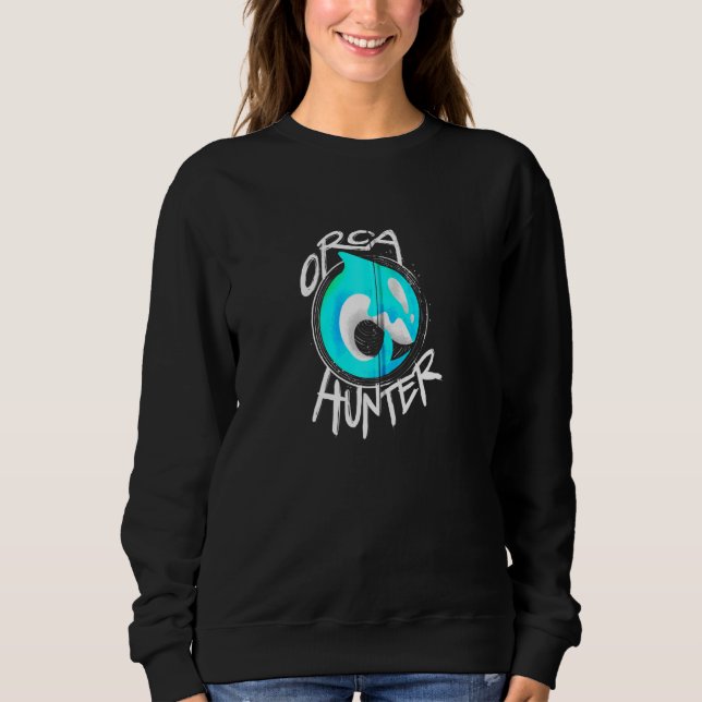 Killer Whale Orcas Beach Zip Hoodie (Vorderseite)