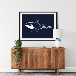 Killer Whale Print   Killer Whale Wall Print Poster
