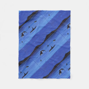 Killer Whales Fleecedecke