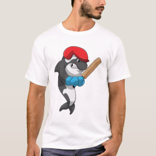 Killerwal auf Cricket mit Cricket-Fledermaus T-Shirt