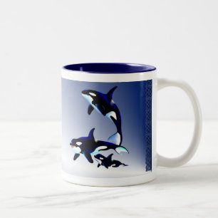 Killerwal-Familie, _Mugs Zweifarbige Tasse