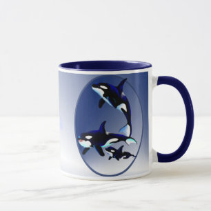 Killerwal-Familie Oval_Mugs Tasse
