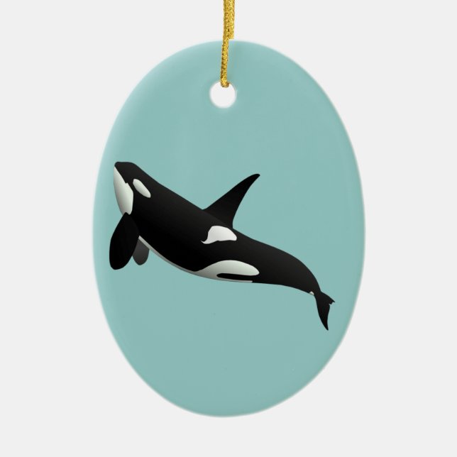 Killerwal, Orcinus Orca Keramikornament (Vorne)
