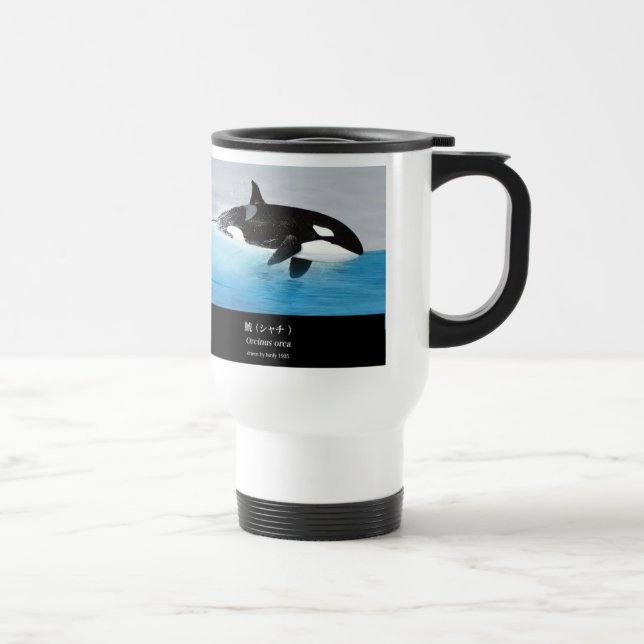 Killerwhale , Orcinus orca Reisebecher (Rechts)