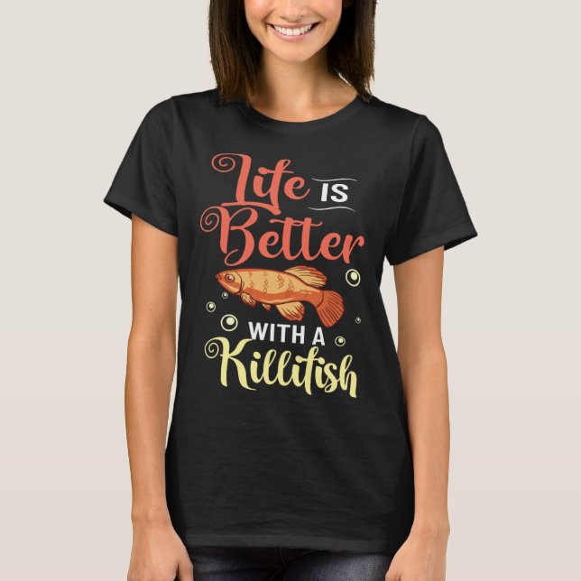 Killifisch Clownfisch Aquarium Futtertank Wunder E T-Shirt (Vorderseite)