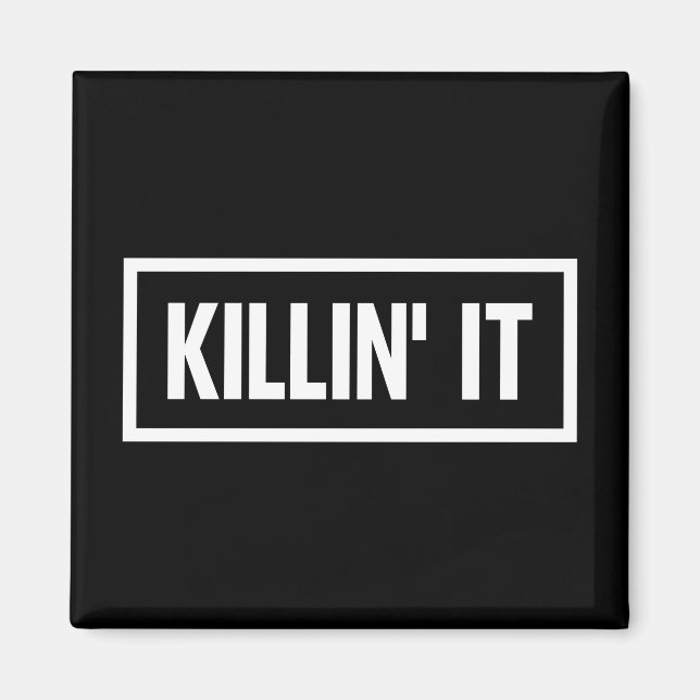 Killin' it Typografie Magnet (Vorne)