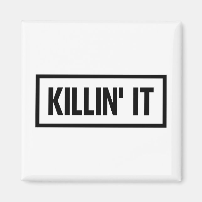 Killin' it Typografie Magnet (Vorne)