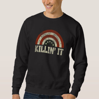 Killin´ It USA Flag  Sayings Women Top Killin It  