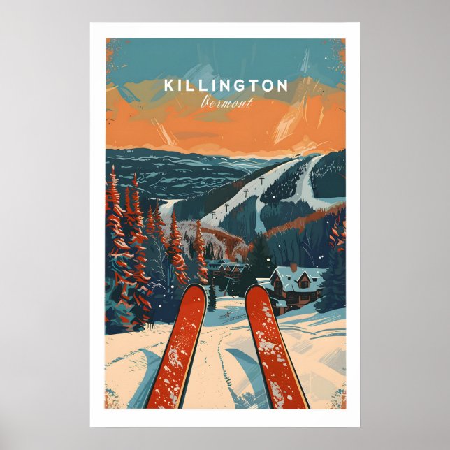 Killington Reiseplakat - Vermont 1 Poster (Vorne)