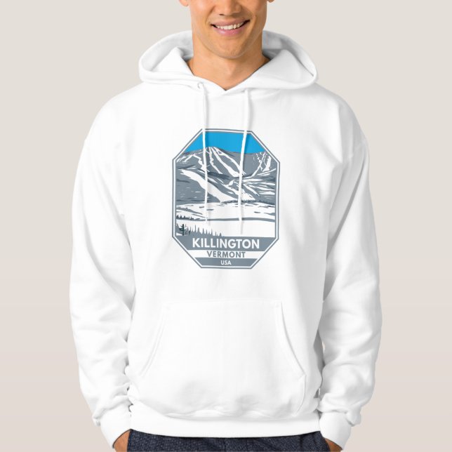 Killington Skigebiet Winter Vermont Hoodie (Vorderseite)