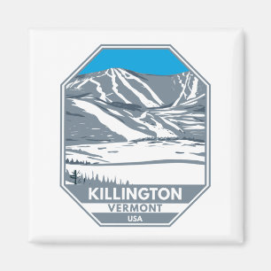 Killington Skigebiet Winter Vermont Magnet