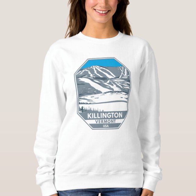 Killington Skigebiet Winter Vermont Sweatshirt (Vorderseite)