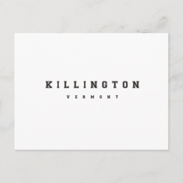 Killington Vermont Postkarte (Vorderseite)