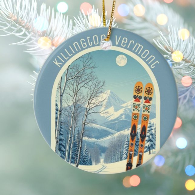Killington Vermont ski souvenir  Keramik Ornament (Von Creator hochgeladen)