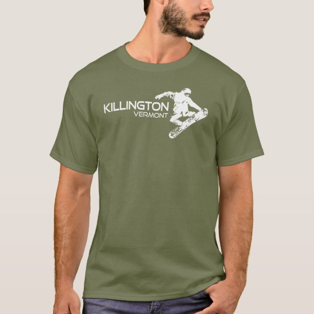 Killington Vermont Snowboarder T-Shirt (Vorderseite)