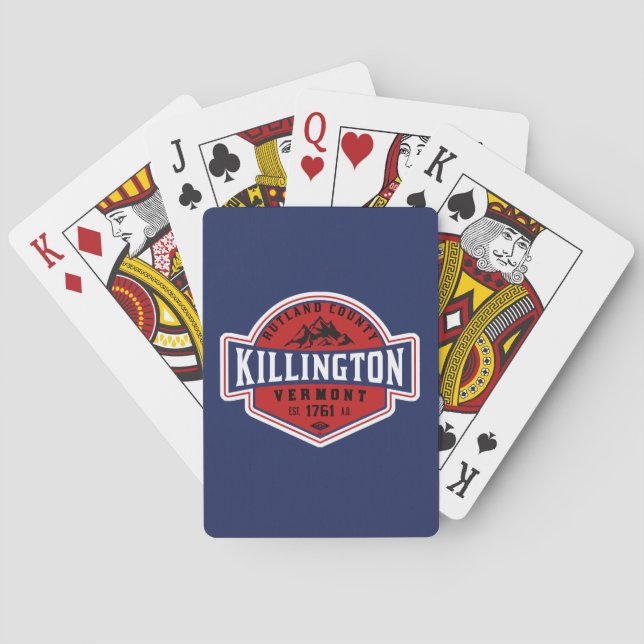 Killington VT Skiing  Playing Cards Spielkarten (Rückseite)