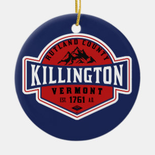 Killington VT Skitrip Keramik Ornament