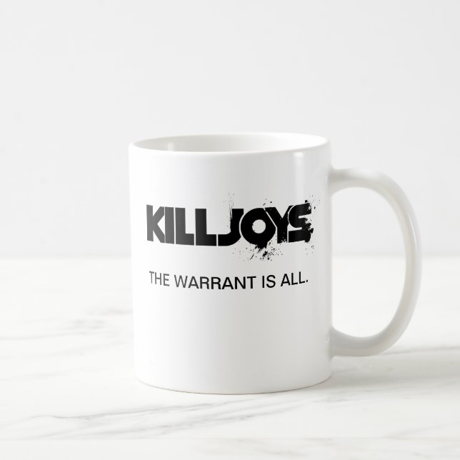 Killjoys-Team-Symboltabelle-Weiß-Tasse Kaffeetasse (Rechts)