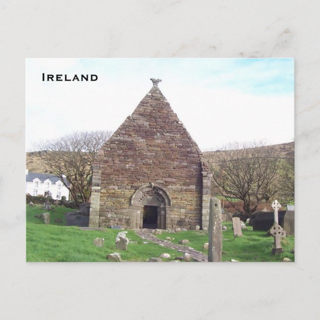 Kilmalkedar Church, Dingle, Kerry, Irland Postkarte (Vorderseite)