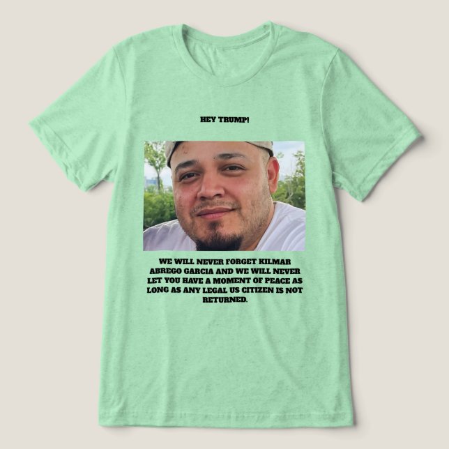 Kilmar Abrego Garcia Tri-Blend-Shirt Tri-Blend Shirt (Design Vorderseite)