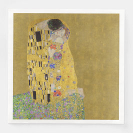Kilmt's The Kiss - Romantischer Jugendstil Serviette