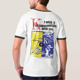 Kilo-T - Shirt ICS-Flaggen-"K" -