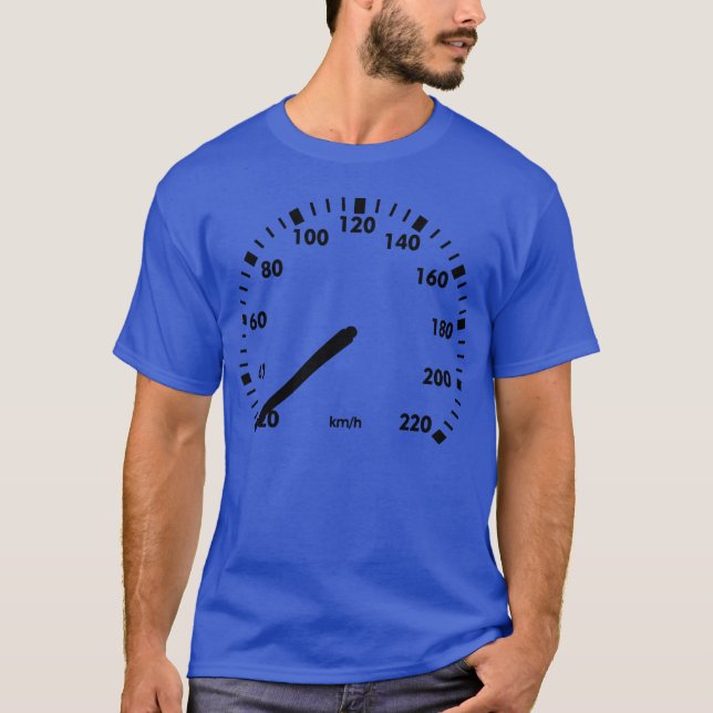 Kilometer-Tachometer Auto Freund T-Shirt (Vorderseite)
