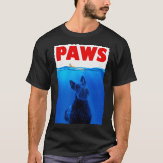 Kilometeres Canine Charm Scottish Terrier PAWS T-S T-Shirt