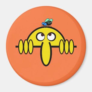 Kilroy Fliege auf Kopf Magnet