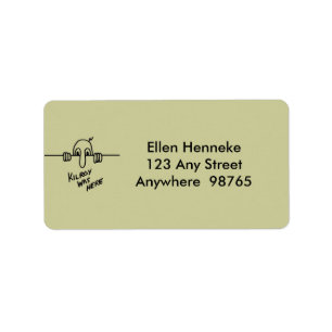 Kilroy war hier adressaufkleber