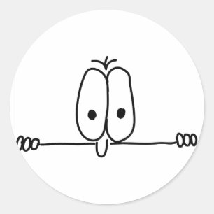 Kilroy war hier runder aufkleber