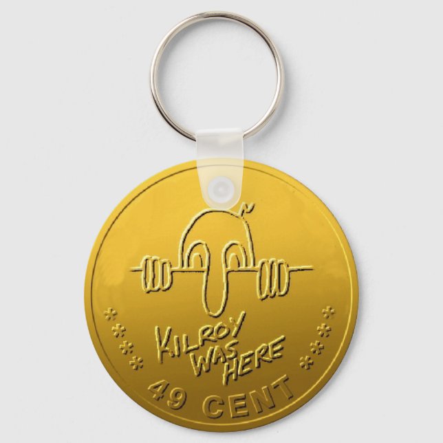 Kilroy war hier schlüsselanhänger (Vorderseite)
