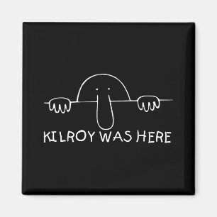 Kilroy war hier Shirt - Perfect Veteran Wwii Vinta Magnet