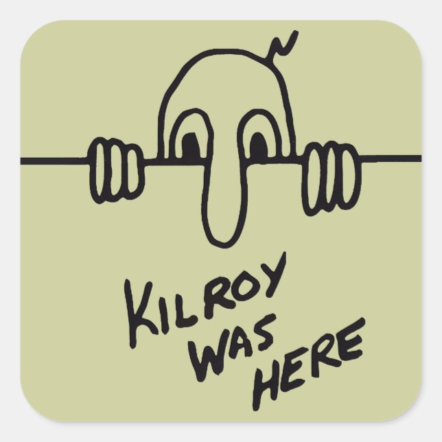 Kilroy war hier Sticker (Vorderseite)