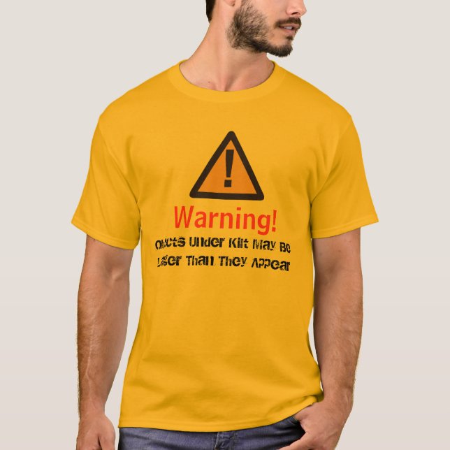 Kiltwarnung T-Shirt (Vorderseite)