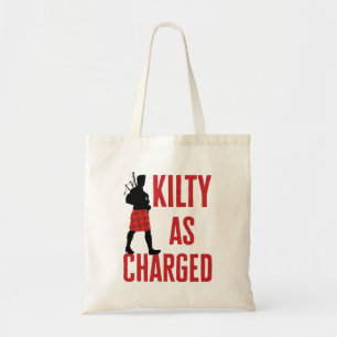 Kilty als Charge Funny Kilt Wearer Pun Joke Tragetasche