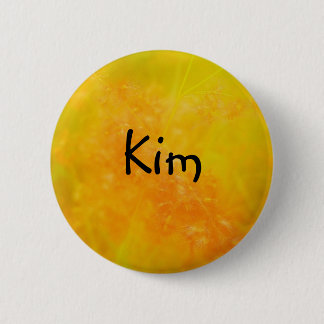 Kim Custom Hübsch Orange NAME ABZEICHEN/ Button