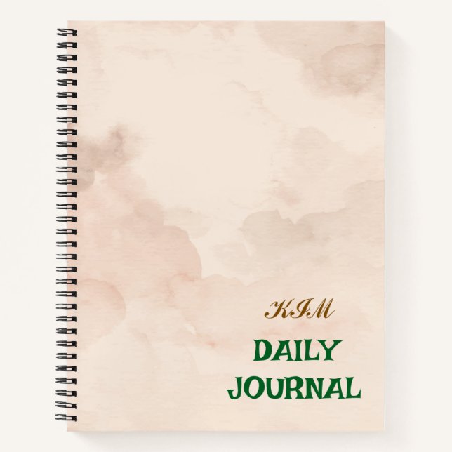 KIM DAILY JOURNAL NOTIZBUCH (Vorderseite)