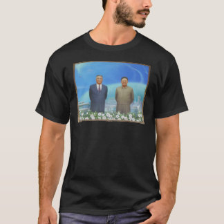 Kim Il-Sung &Amp; Kim Jong-Il Portrait, Nordkore T-Shirt