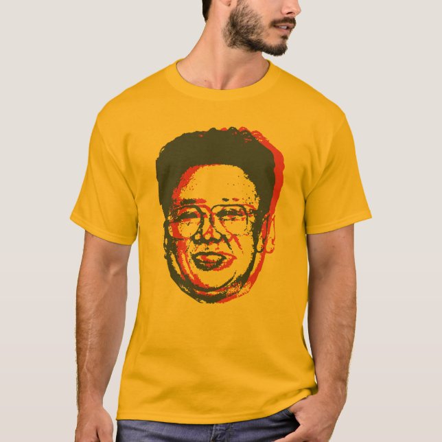 Kim Jong Il 3D T-Shirt (Vorderseite)