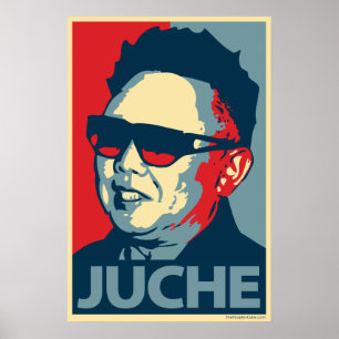 Kim Jong Il - Juche: OHP Plakat