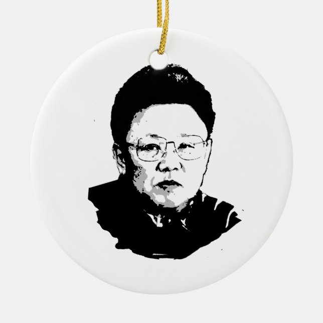 Kim Jong Il Keramikornament (Vorne)