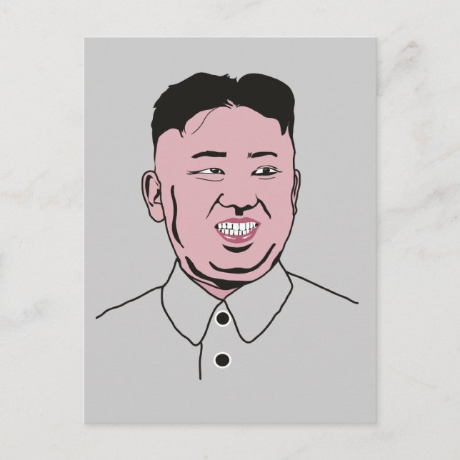 Kim Jong-un | 김 정 은 Postkarte (Vorderseite)